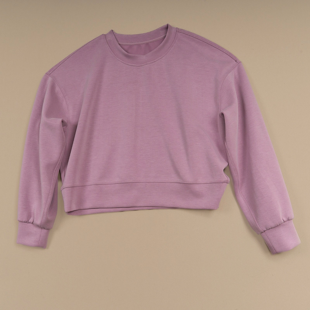 Lululemon Perfectly Oversized Cropped Crew Softstreme Purple Lavender Size 4 - Picture 1 of 8